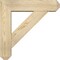 Ekena Millwork Traditional Craftsman Rough Sawn Bracket w/ Offset Brace, Douglas Fir, 6"W x 22"D x 22"H BKT0604X22X22TRA04RDF - alternate 3